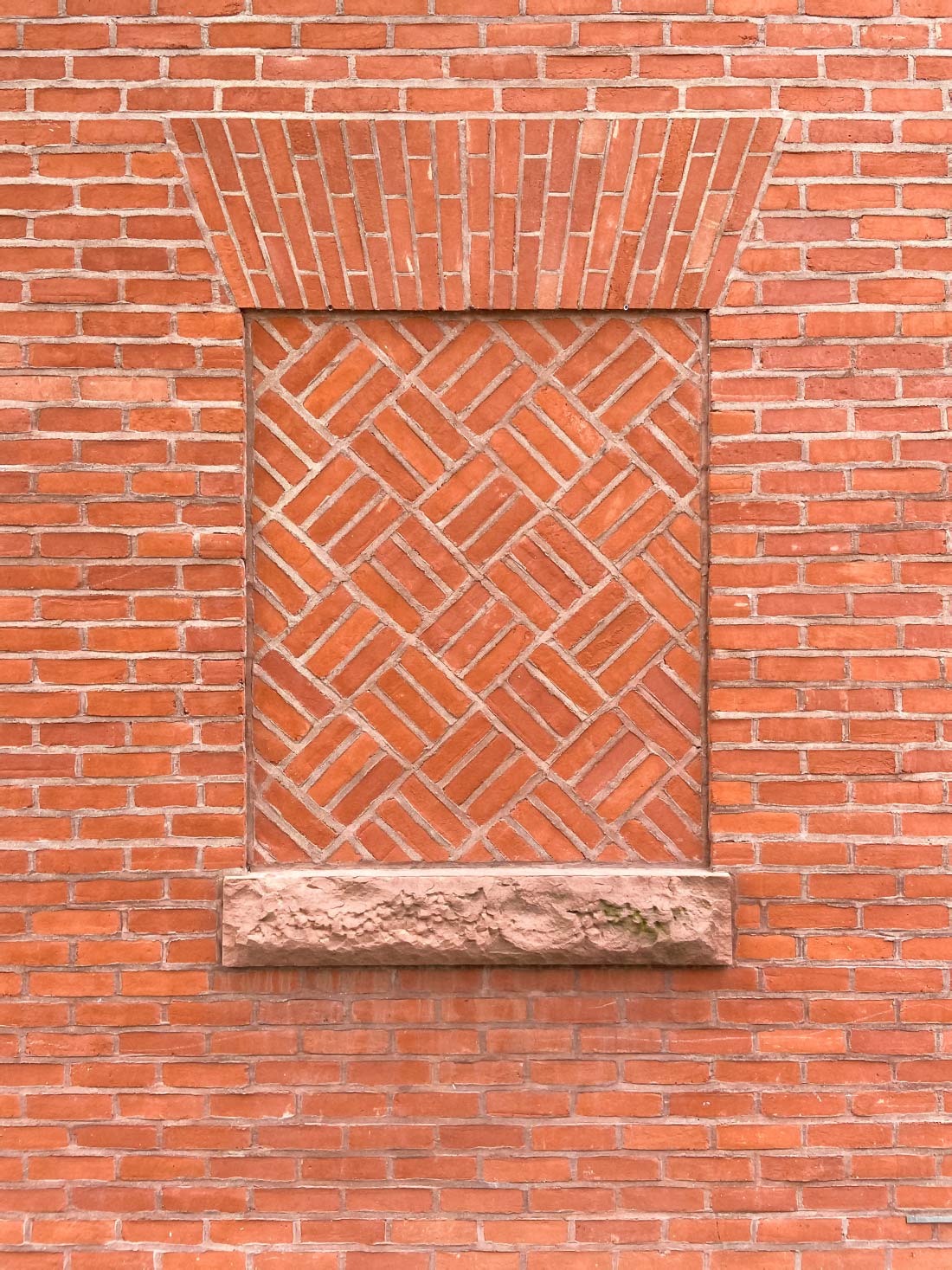 Fine art photo of a bricked up window or door permanently sealed with bricks © Bruce Willen