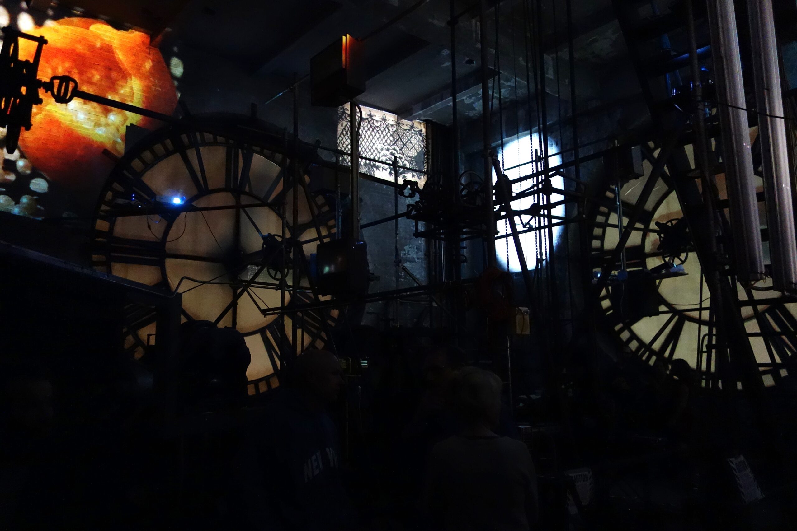 Zoe Friedman's Time is a Milk Bowl inside the Bromo Seltzer Tower clock room